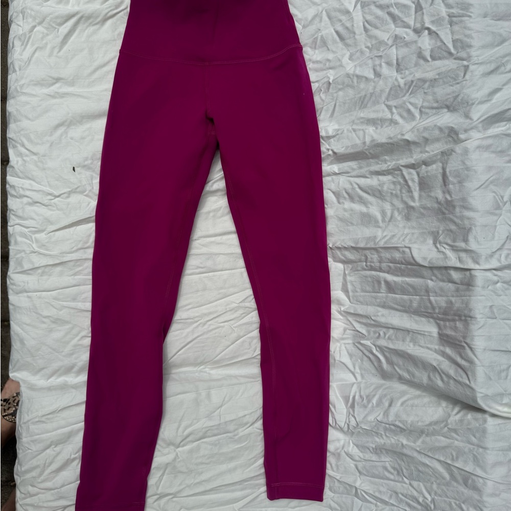 Lululemon Wunder Train Magenta Leggings